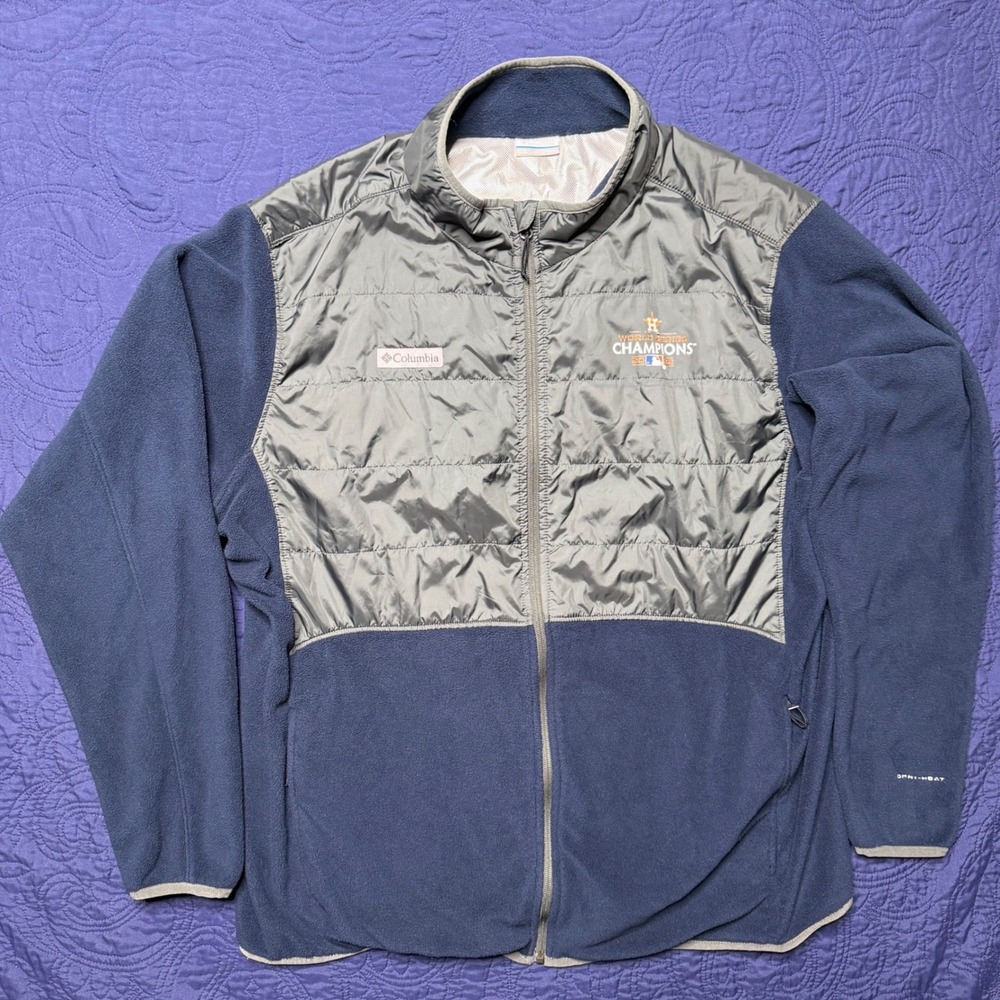 Columbia Houston Astros 2022 World Series Champions Omni-Heat Fleece Jacket XXL